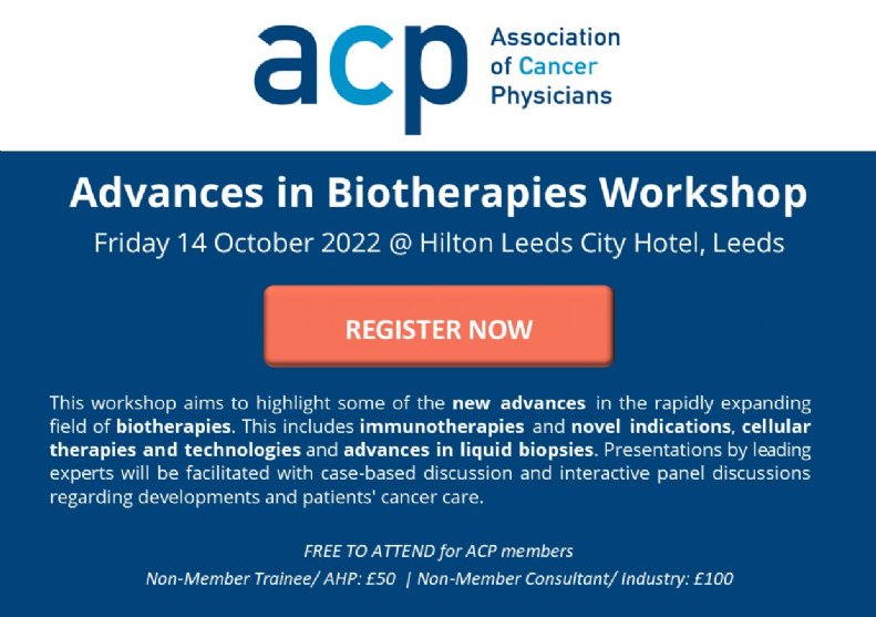 Advances in Biotherapies Workshop